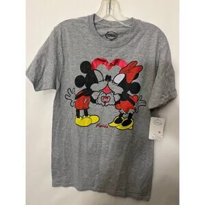 Womens Disney Mickey Mouse &  Minnie Mouse T Shirt  size small